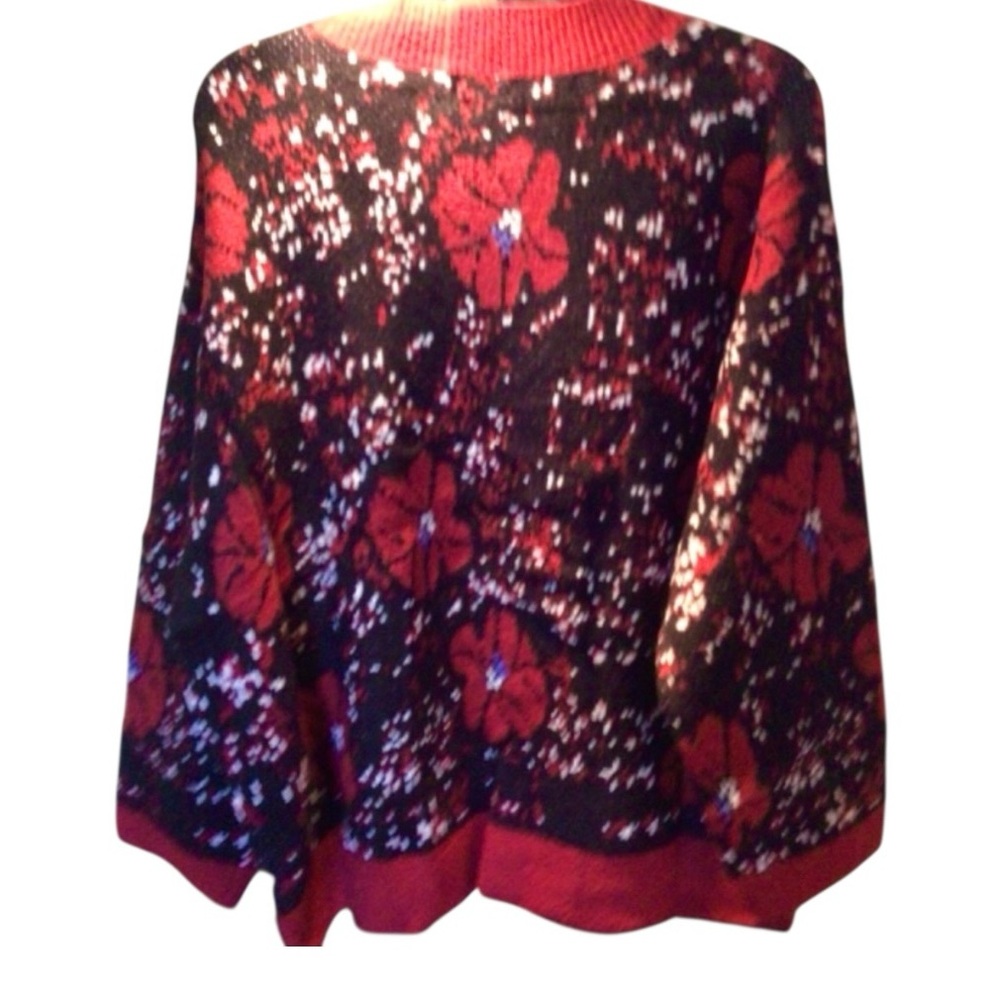 Women’s POL Floral Pullover Sweater – Size L - Picture 2 of 6